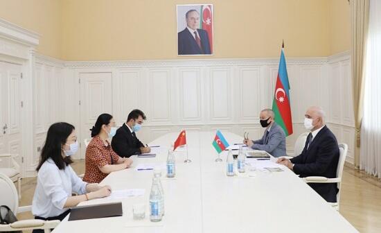 Baş nazirin müavini Çin səfiri ilə görüşdü - Foto