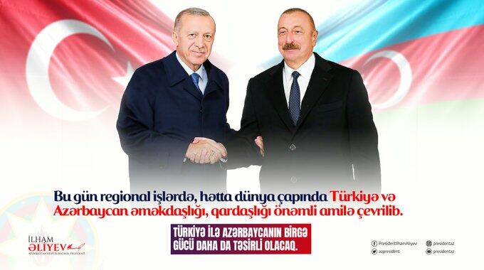 Ilham Aliyev shared a photo with Erdogan