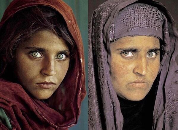 Green-eyed Afghan girl secures asylum in Italy