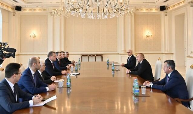 Ilham Aliyev receives Governor of Astrakhan Oblast