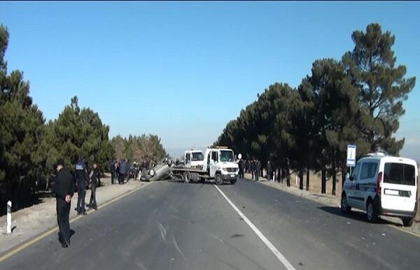 Goranboyda avtomobil qəzası: yaralılar var