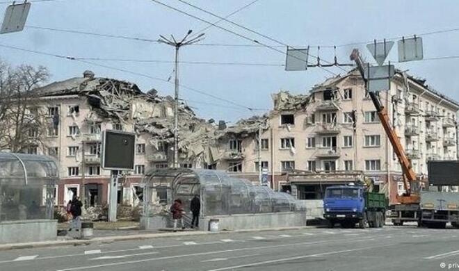 Drone strike on supermarket kills two in Chernihiv