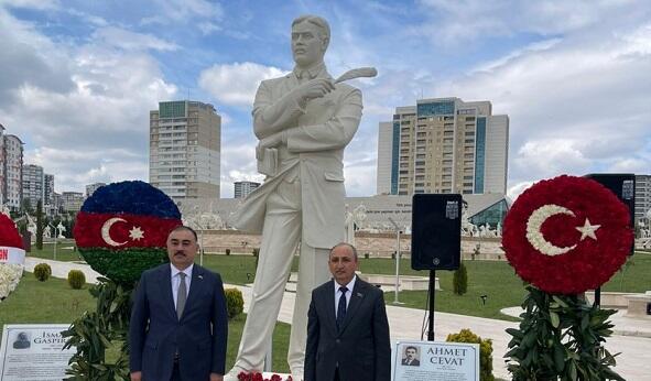 A statue of Ahmed Javad was unveiled in Ankara -