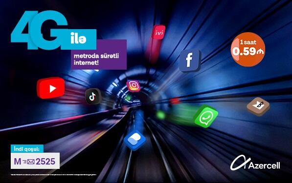 Az Internet Ma Azercell’s high-speed mobile internet in Baku Metro! | Axar.Az