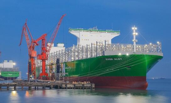 The world's largest container ship -