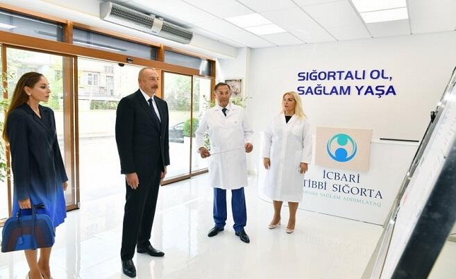 Aliyev and first lady in maternity hospital No. 2 -