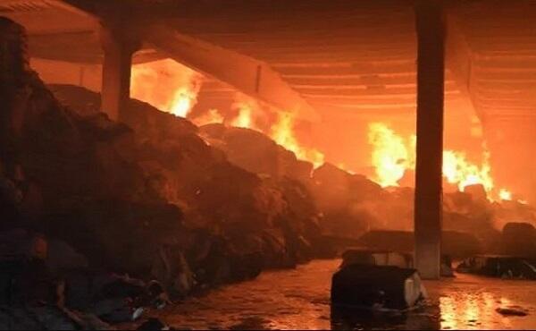 Sumqayıtda güclü yanğın başlayıb