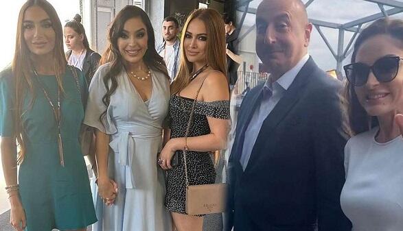 Nigar Jamal with the President and his family -