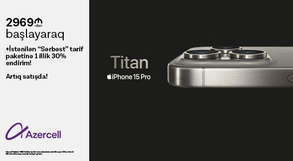 Azercell Telecom LLC officially presents the iPhone 15