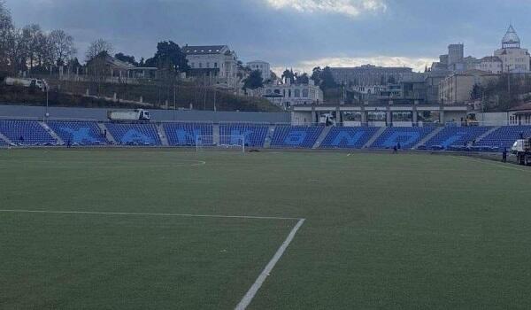 Khankendi was written on the stadium -