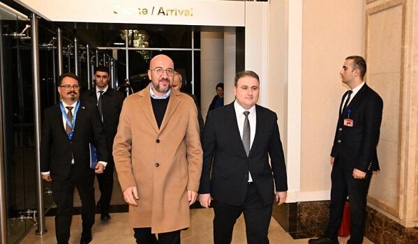 Şarl Mişel Bakıya gəldi