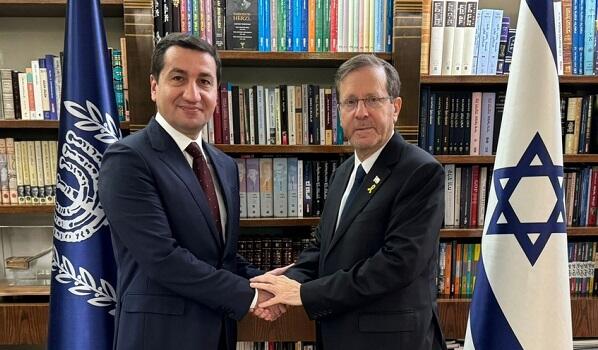 حکمت حاجیاف با رئیسجمهور اسرائیل دیدار کرد
