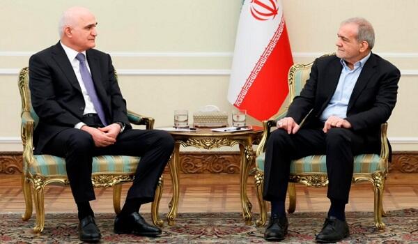 Shahin Mustafayev meets Pezeshkian