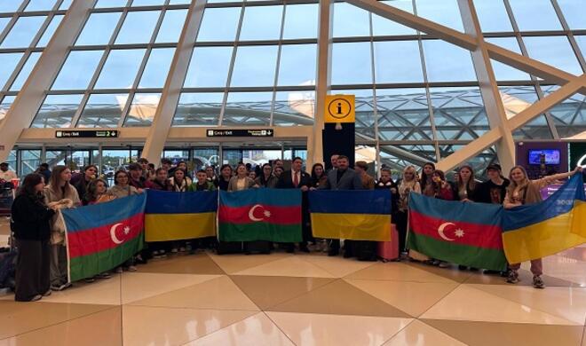 Another group of Ukrainian children arrives in Azerbaijan