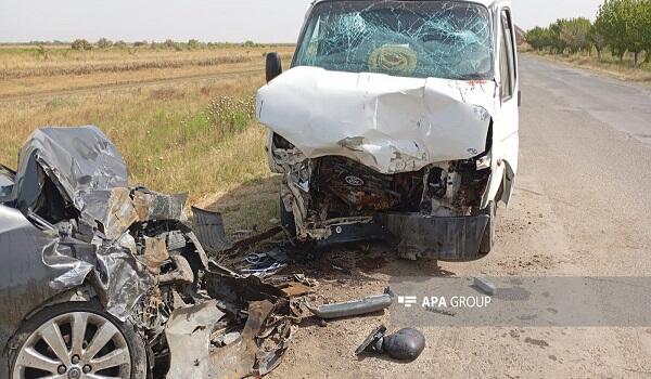 Salyanda ağır qəza: ölən və yaralananlar var