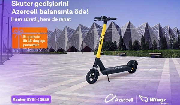 "Azercell" ilə şəhərdaxili mikromobillikdə yeni mərhələ