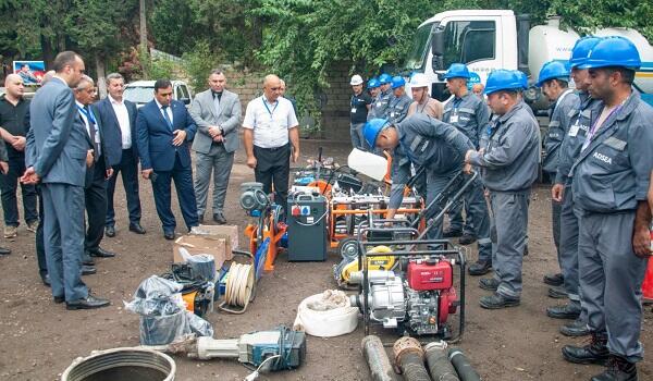 III MDB Oyunları: Mingəçevirin su təchizatına baxış keçirildi - Video