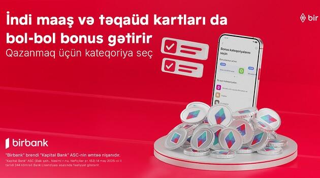 Əmək haqqı və təqaüd kartlarında bonuslar dövrü başlayır