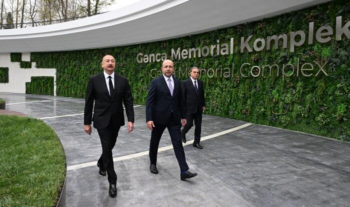 Prezident Gəncə Memorial Kompleksinin açılışında...