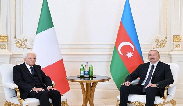 Əliyevin Mattarella ilə təkbətək görüşü keçirildi
