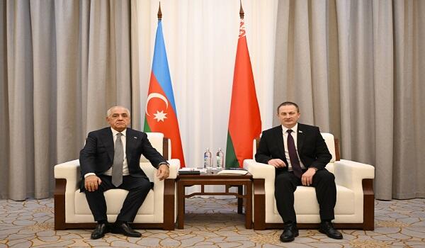 Azərbaycan və Belarus baş nazirləri görüşdü