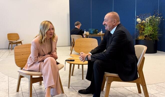 Aliyev congratulates Meloni on historic milestone