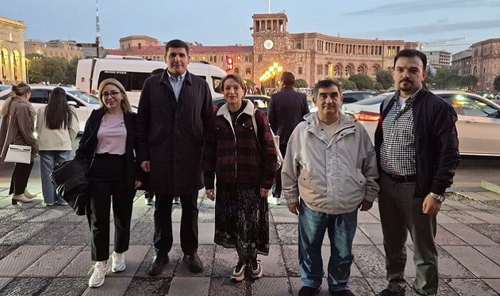 Azərbaycan nümayəndə heyəti İrəvanda... - Fotolar