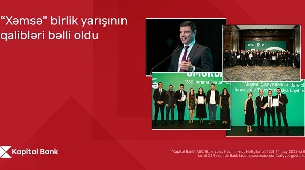 “Xəmsə” birlik yarışında Kapital Bank iki layihə ilə qalib oldu