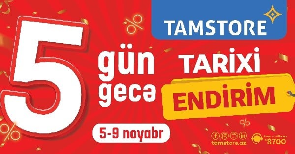 5 Gün 5 Gecə tarixi endirimlər olacaq