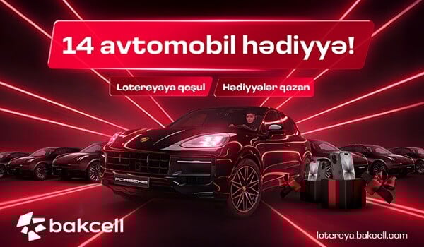 Bu gün 14 avtomobildən biri sənin ola bilər!