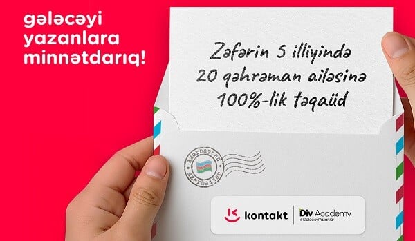 “Kontakt”dan qazi və şəhid ailəsi üzvü olan 20 nəfərə tam təqaüd