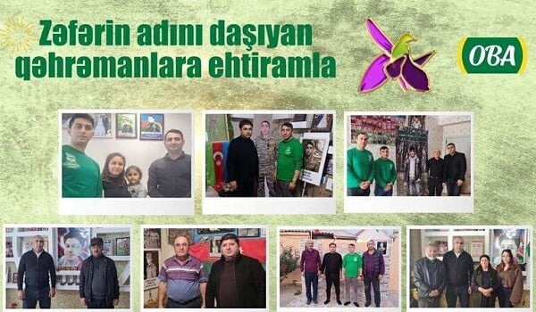 “OBA” şəhid əməkdaşlarının ailələrini ziyarət etdi