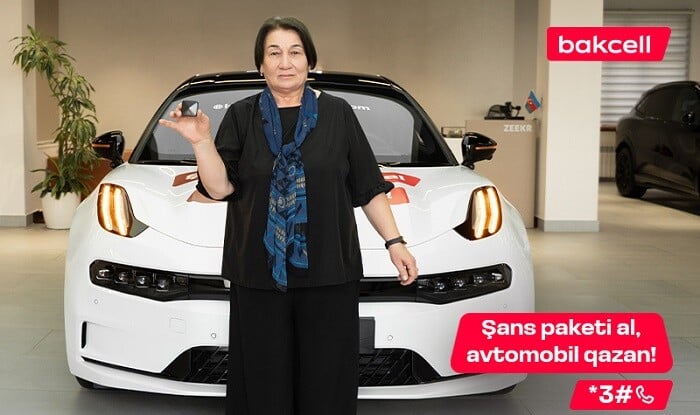 "Bakcell" abunəçisi 6-cı lüks avtomobili qazandı!