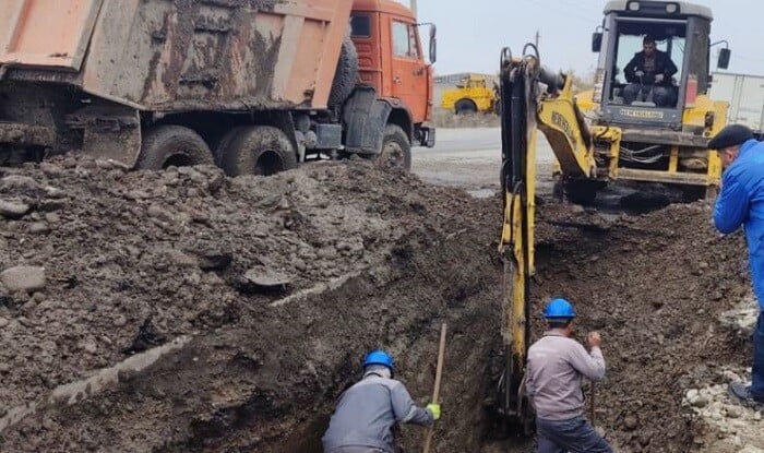 Magistral xətdə qəza: bu rayonun bir hissəsi susuz qaldı - Foto