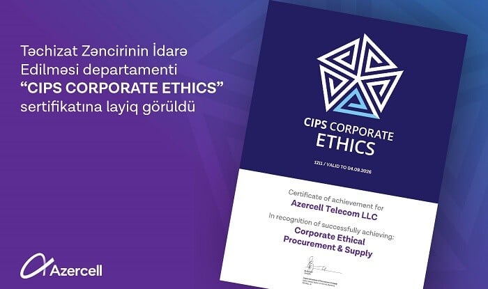 “Azercell” beynəlxalq sertifikata layiq görüldü