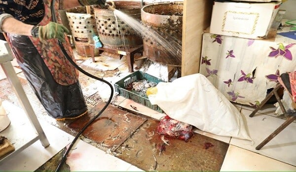 "8-ci km" bazarında antisanitar vəziyyət... - Foto