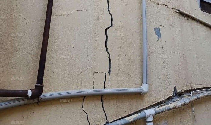 Goranboyda daha bir bina çökə bilər - Foto