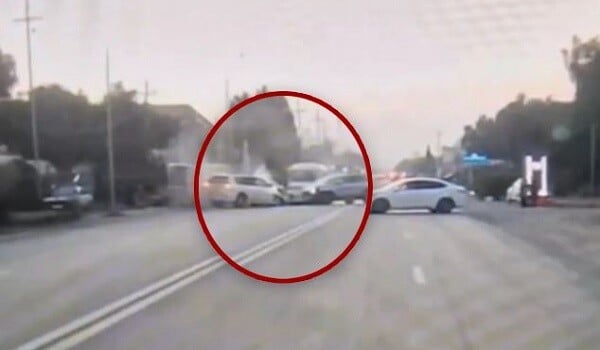 Qəfil manevr ağır qəzaya səbəb oldu – Anbaan video