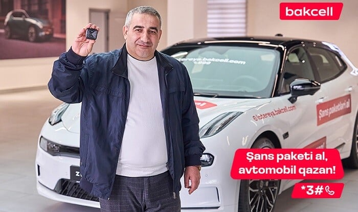 8-ci lüks avtomobil Bakcell lotereyasında uduldu!