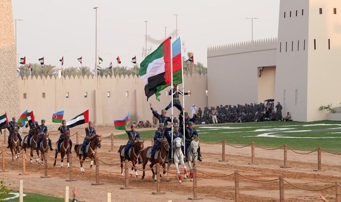 Qarabağ atları BƏƏ-də şou göstərdi, Nəhyan izlədi - Video