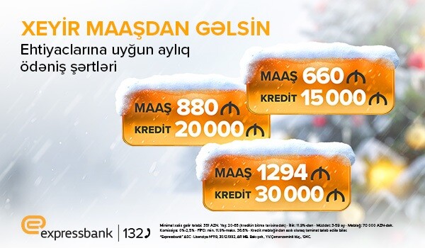 Maaşa uyğun kredit – Expressbankda
