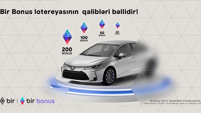 Bir Bonus lotereyasının qalibləri bəlli oldu