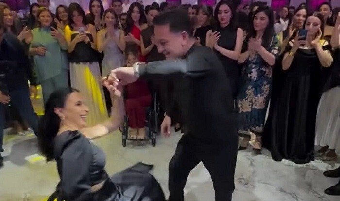 Murad Dadaşovun əlil xanımla rəqsi - Video