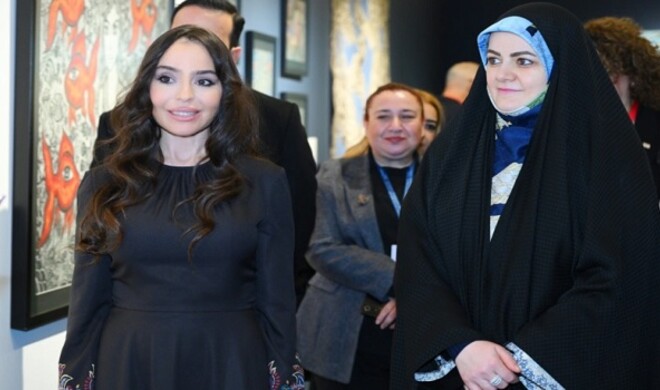 لیلا علیئوا زهرا پزشکیانلا گؤروشدو