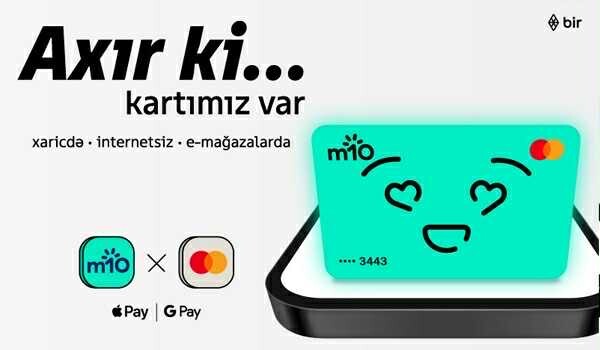 m10 Mastercard ilə ilk rəqəmsal kartını istifadəyə verdi