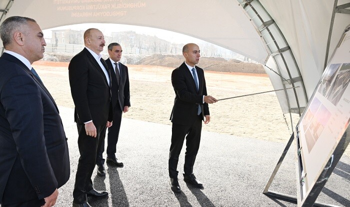 Prezident Xankəndidə bu binanın təməlini qoydu
