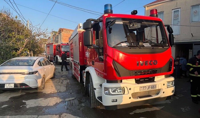 Alatavada evdə baş verən yanğın söndürüldü - Video