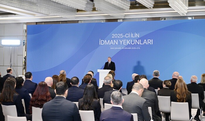 Prezident ilin idman yekunlarına həsr olunan mərasimdə... - Foto