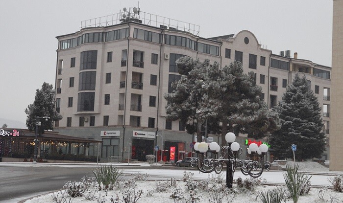 Xankəndiyə ilk qar yağdı - Foto