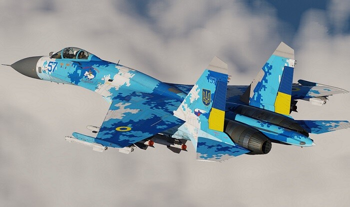 Rusiya Ukraynanın Su-27 təyyarəsini vurdu